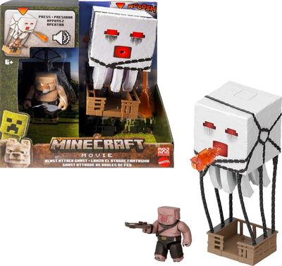 Mattel Minecraft,Гаст,со светом,звуком, пусковой установкой и снарядом