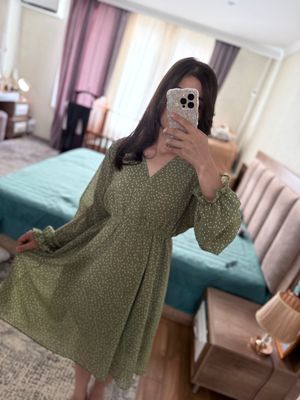 Чудесное зеленое платье