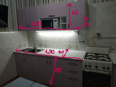 Кухонный гарнитур Oshxona to'plamlari, oshxona mebellari