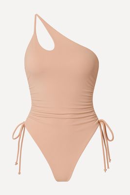 Новый слитный купальник, M/L, персиковый