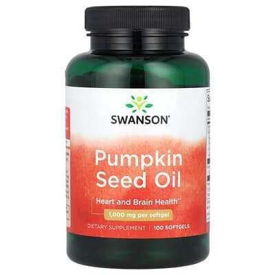 Pumpkin Seed Oil 1000 Swanson N100