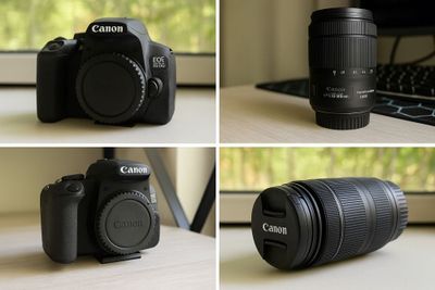 Canon EOS 850D с объективом 18-35 mm, полный комплект