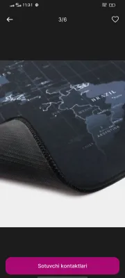 Komyuter stoli uchun kovrik 40x90 sm