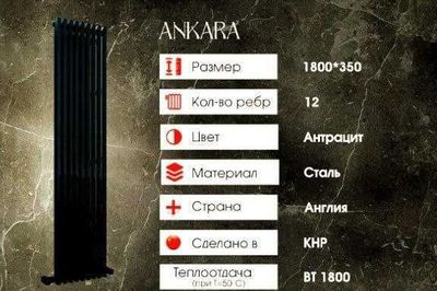 Радиатор (ANKARA-Идеальный баланс формы и мощности