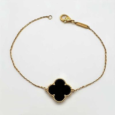 Золотой браслет в стиле Van Cleef & Arpels 750 пробы