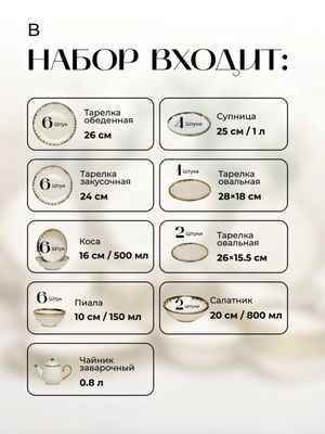 НАБОР ПОСУДЫ из керамики