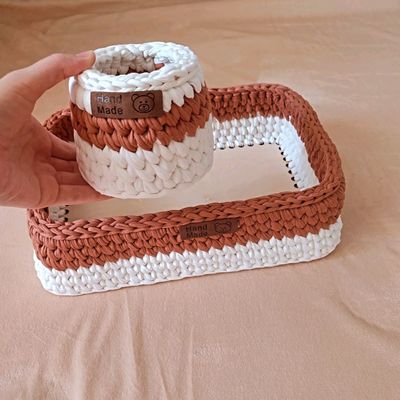 Qoʻl mehnati!Toʻqilgan korzinkachalar