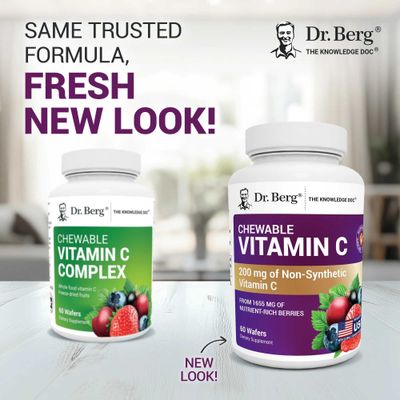 Dr Berg Vitamin C Complex Жевательный витамин С 60 жевательных вафель