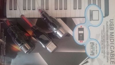 Продам USB MIDI кабель ,Новый с Германии,работает на 100%