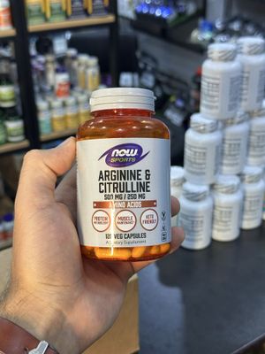 Now Arginine & Citrulline 500 mg/250 mg 120 капсул