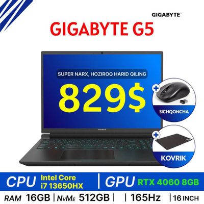 Gigabyte G5 i7-13650HX 4060 8 gb 829$