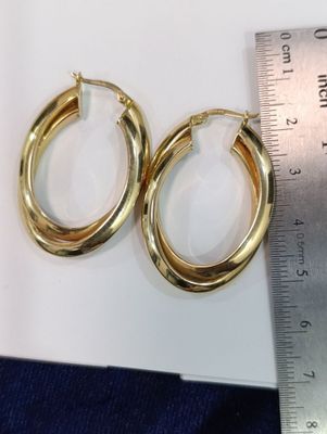 Тилла зирак,Золотые серьги, Проба 585, вес 5,30гр.