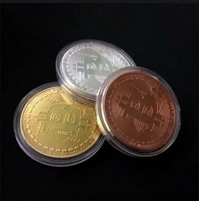 Bitcoin ariginal emes kallekcya, altin bronza gumis rengleri bar