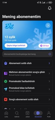 1FIT abonoment sotiladi