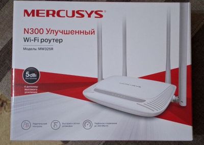 MERCUSYS N300 улучшеный MW325R №300 Улучшенный Wi-Fi роутер Модель:
