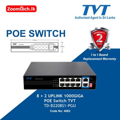 TVT poe switch TD-B2208S1-PEU