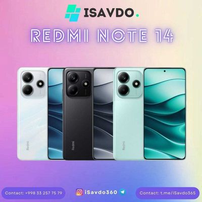 Redmi Note 14 5G (Oldindan to`lovsiz | Без предоплаты) (Рассрочка)