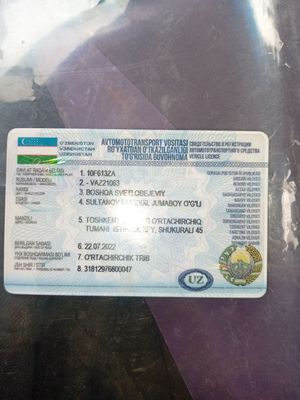 Vaz 2106 yurb turgan ishi yoq