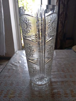 ваза хрустальная большая, советская