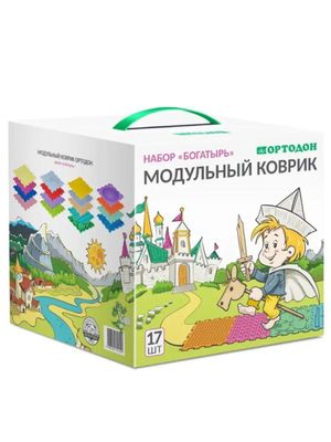 Массажный ортопедический модульный коврик Богатырь 17 пазл
