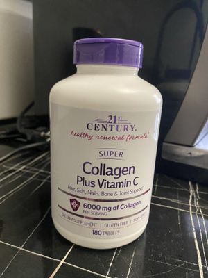 Collagen Plus Vitamin C, 180 tablets.