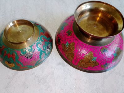 Латунные индийские конфетницы