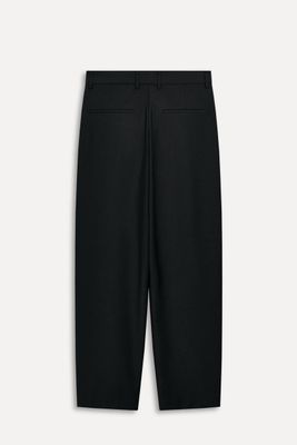 Черные брюки ZARA прямого кроя