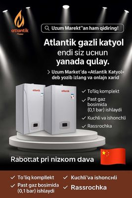 Двухконтурный Газовый Котёл котлы Со Склада! Atlantik Katyol