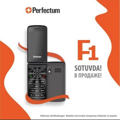 Кнопочный телефон Perfectum F1 (Garantya 100%)(24/7 Aloqadamiz)