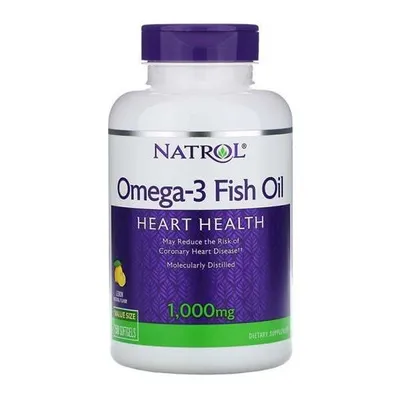 Omega-3 рыбий жир 1000 мг 150 капс с лимоном (бычий желатин) Америка