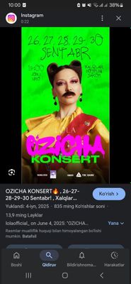 Lola kansertiga bilet