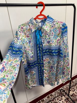 Атласная рубашка