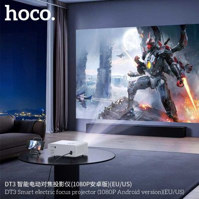 Hoco DT3 Smart проектор с электрофокусом версия Android 1080P Full HD