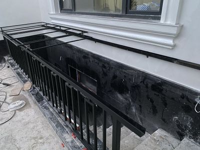 Раздвижной навес козырек из стекла и лексана