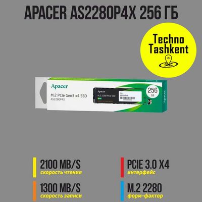 Твердотельный диск Apacer SSD M2 256 GB, SSD жесткий диск M.2 SATA