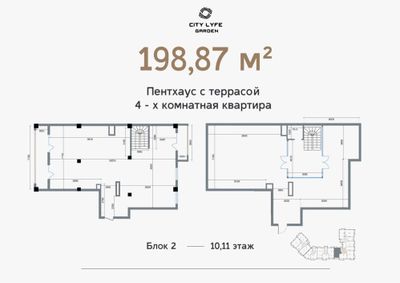 Квартиры с терассой. Новостройка