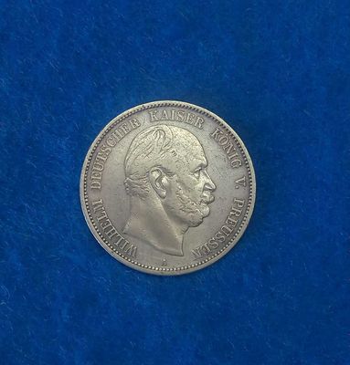 монета серебро Германия 1874год