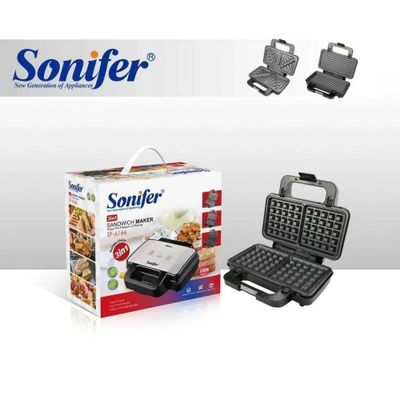 Вафельница 3 в 1 Sonifer SF-6166 Vaflenitsa Toster Sendwich