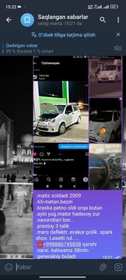 Matiz 2009 holati yaxshi 35mln