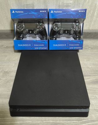 Playstation 4 slim - 500 gb с топ играми