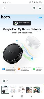 GPS treker AirTag android uchun, Hoco E96A