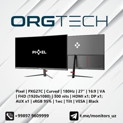 [NEW] монитор Pixel PXG27FC 180Hz Curved