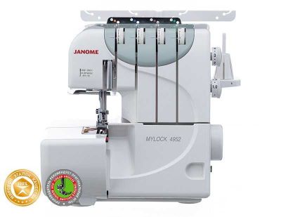Оверлок Janome ML4952. Год гарантии/Металл/Комплект.