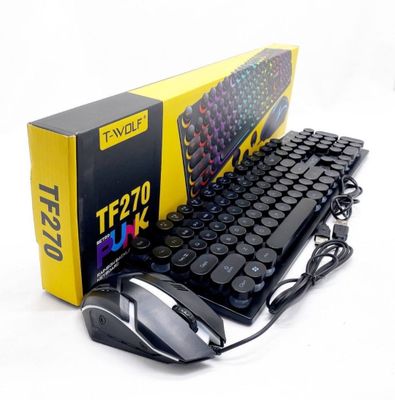 Клавиатура T-WOLF TG270 retro punk gaming keyboard