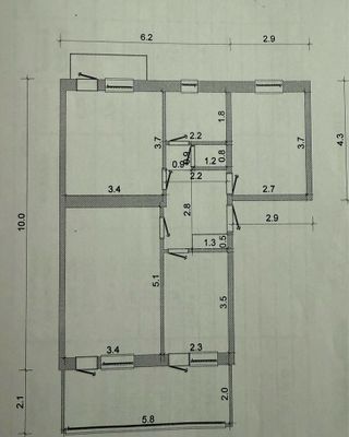 Продается 3-х комнатная квартира в кирпичном доме.