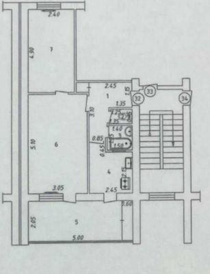 Продажа 2/2/4 феруза, Таксопарк, кирпич, 2*6