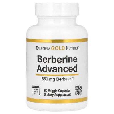 California Gold Nutrition, Берберин, 550 мг, 60 капсул