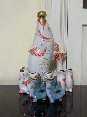 Набор для ликёра - Сервиз  «Рыбки»