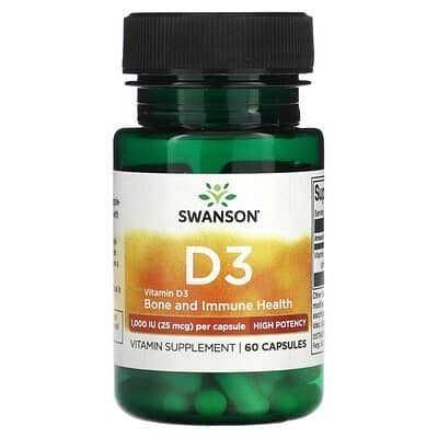 Vitamin D3 1000 Swanson N60