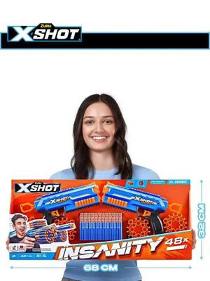 Качественные мощные пистолеты нерф x-shot manic 2 по цене 1 nerf zuru